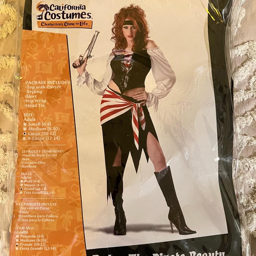Halloween costume - women’s pirate large 10-12
